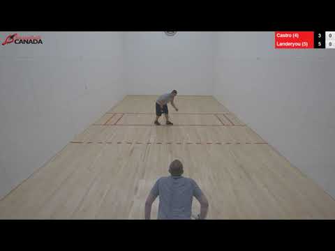 2018 Canadian Racquetball National Championships - Men's Qfinal - Landeryou vs Castro