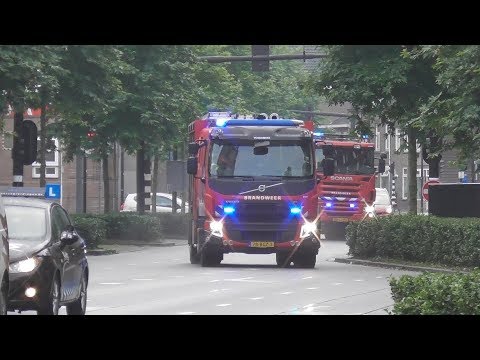 Prio 1 Brandweer Tilburg TS20-9432 + HV6770 naar Ongeval (Gaslek) Jules de Beerstraat Tilburg