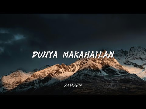 ZAHEEN - DUNYA MAKAHAILAN (COVER)