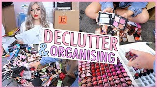 PUT AWAY MAKEUP WITH ME! 😅✨ Decluttering My New Makeup 😍
