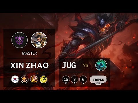 Xin Zhao Jungle vs Hecarim - KR Master Patch 9.8