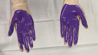 Washing your hands: The purple paint demonstration