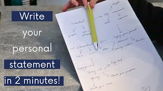2-minute Personal Statement Training | How to write your teaching job application | Tutorial