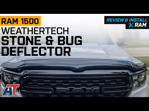 2019-2022 RAM 1500 Weathertech Stone and Bug Deflector; Dark Smoke Review & Install