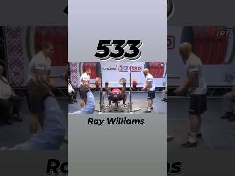 533 RAW Bench Press by Ray Williams #benchpress #powerlifting #rawbenchpress