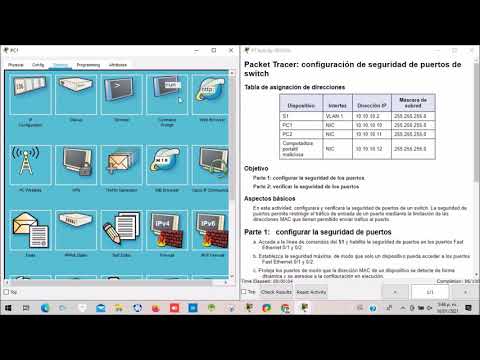 5.2.2.7 Packet Tracer - Configuring Switch Port Security | español