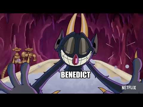 The Cuphead Show Calling All Bosses Meme but With Sunset Paradise