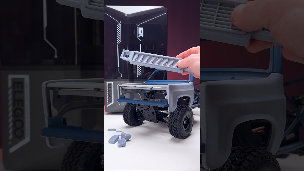 Combining two types of 3D printing in one project. This time  Elegoo Saturn 4 Ultra Series. #rccar