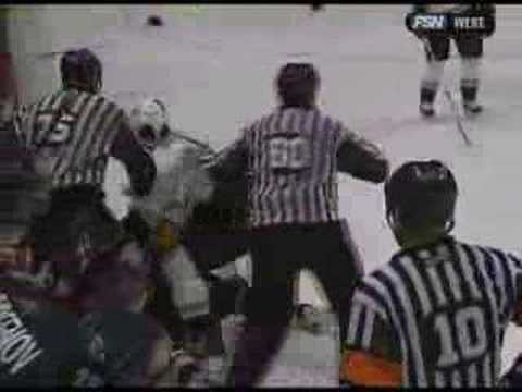 Paul Gaustad vs Todd Bertuzzi