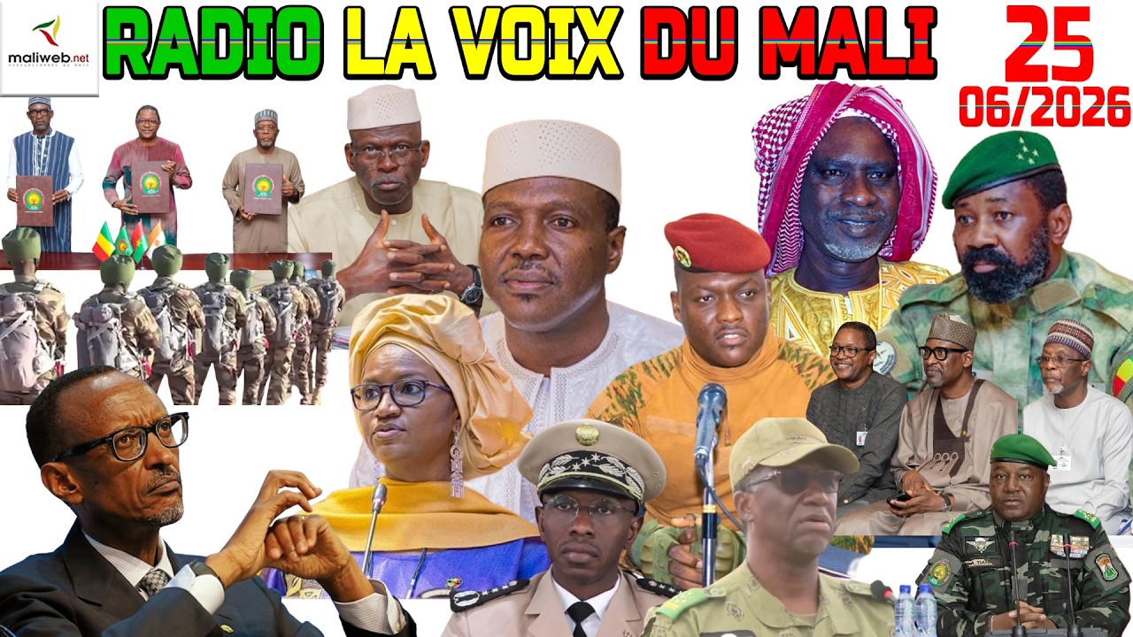 La Revue de Presse de la RADIO LA VOIX DU MALI du 25 Juin 2026