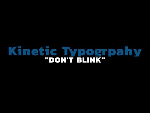 Kinetic Typography Intro Background Music - Don't Blink No Copyright