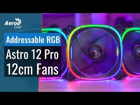 Aerocool Astro 12 Pro Kompiuterio korpusui Aušinimo rinkinys 12 cm Juoda video