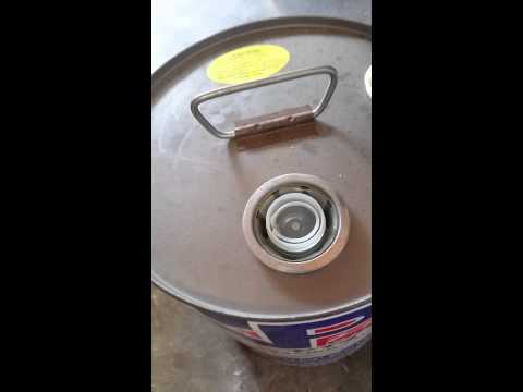 How to open VP fuel pail.