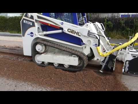 Simex PLC 4520 self-levelling planer with conveyor belt - for skid steer loader