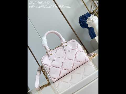 Louis Vuitton Speedy Bandoulière 20 M28529 Monogram Empreinte Couture Leather Handbag