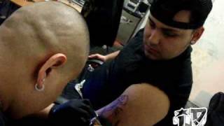 Isaac Y Dani getting tattoos by Gonzo - Dream City Tattoo - Tattoo Factory