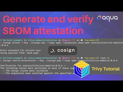 Creating an SBOM Attestation with Trivy and Cosign from Sigstore