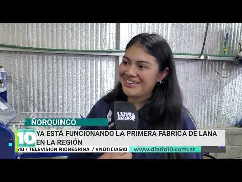 Ñorquincó: ya está funcionando la primera fábrica de lana en la región