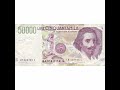1992 50000 Lire Italy Banknote Portrait Of Gian Lorenzo Bernini