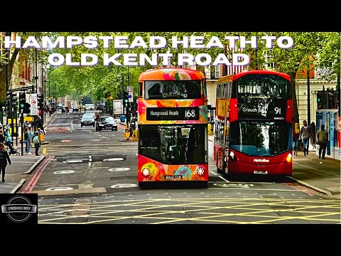 LONDON 4K I rode🚍168 which will be discontinued 2023Join me on board