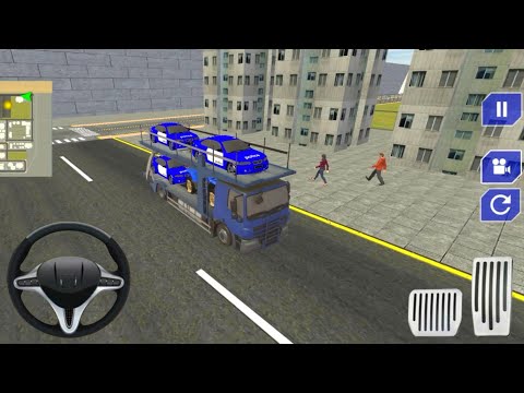 US Police ATV Quad Bike Transport 🚓🚔 Carrying Police Car || Gameplay 01 || Flash Games Zone