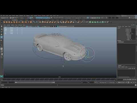 How to Rig a Car Model in Maya | Easy Door, Hood, & Wheel Controls