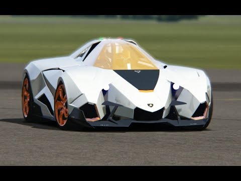 Lamborghini Egoista Concept at Top Gear Testing