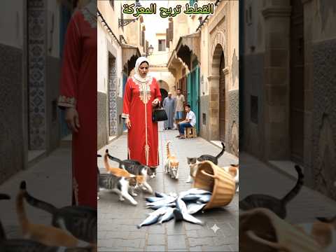 القطط تربح المعركة. #اكسبلور #هتضحك #هتضحك #دويتو #دويتو #كوميديات #تيك_توك