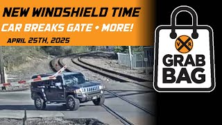 Download the video "Grab Bag: Car Breaks Crossing Gate, Over and Under Trains + More!  | Weekly Top Trains (April 2025)"