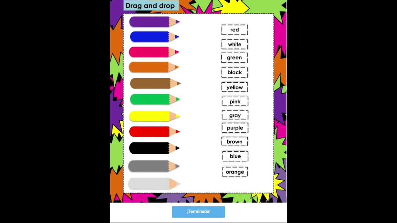 Third grade - Liveworksheet about COLORS