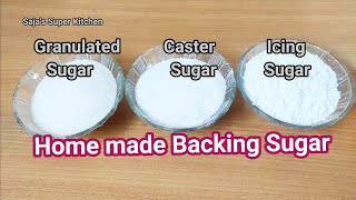 Home made Backing Sugar in Tamil Granulated Sugar /Caster Sugar / Icing Sugar @ Saja's super kitchen