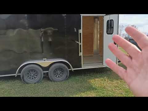 Part of a video titled What Size Enclosed Trailer Do You Need For a UTV - Side by Side?