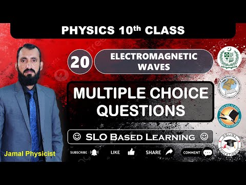 Multiple Choice Questions | Chapter 20 Electromagnetic Waves | 10th Physics NBF | New Book | FBISE