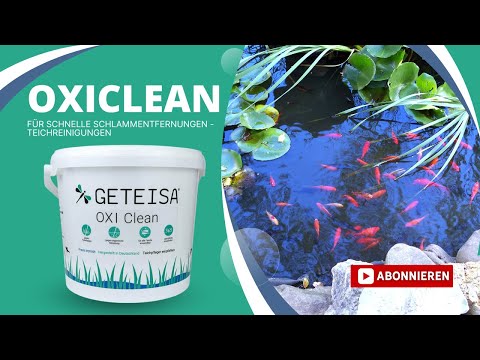 Remove pond sludge and destroy string algae with GETEISA® Oxi Clean – convenient, safe, fast!
