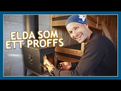 Elda som ett proffs i kaminen