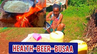 #cooking DRY 🌽 4 LOCAL BREWERY (BUSAA) from Scratch 🔥_African villagelifestyle.