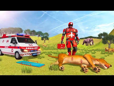Doctor Robot Animals Rescue - Ambulance driving Simulator - Android Gameplay