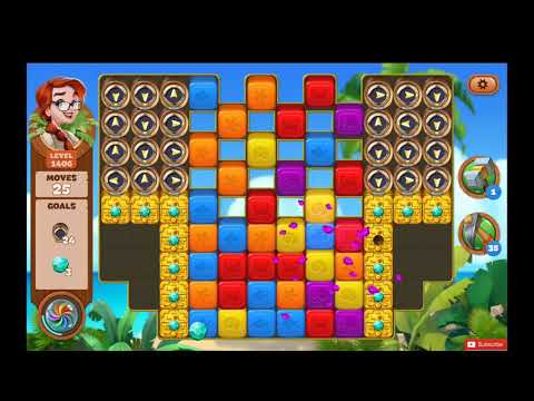 Lost Island Blast Adventure Level 1406 NO BOOSTERS - A S GAMING ✔