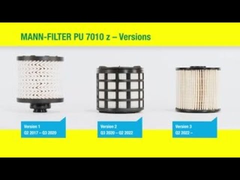 MANN-FILTER mounting guide for fuel filter PU 7010 z & PU 7011 z