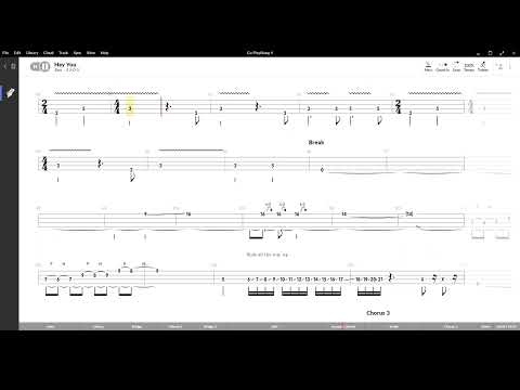 Hey You ( Pink Floyd ) ,Tablatura e base Senza Basso - Backing bass track-NO BASS