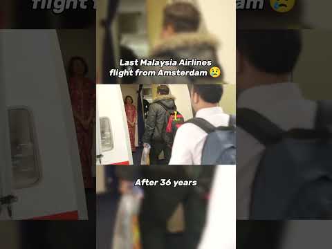 Last Malaysia Airlines flight from Amsterdam 😢 #flight #flights #flying #malaysia #lastflight