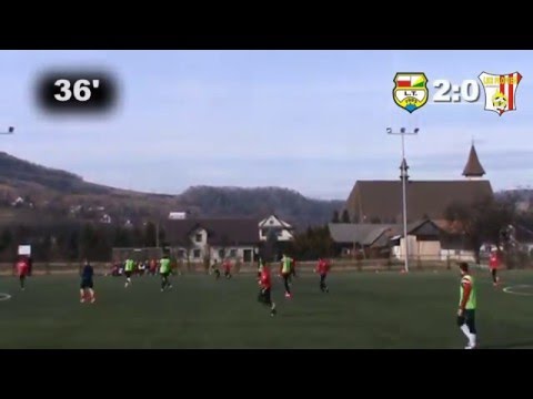 Szymon Koza 2:1 (36') IV sparing Seniorów: Lubań Tylmanowa - Płomień Limanowa