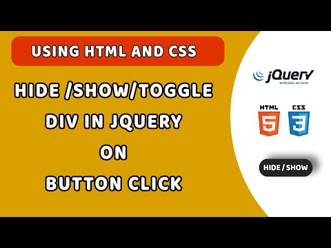 Hideshowtoggle Div Using Jquery On Button Click Explained Toggle Function Beginners