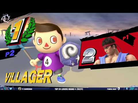 Smash'N'Splash 4 — Smash WiiU Top 64, LR4 (Ro24: FS | DarkShad (Ryu) vs. Panda Bair (Villager)