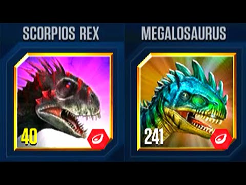 SCORPIOS REX VS MEGALOSAURUS UNLOCKED TYRANNOSAURUS REX GEN 2 (JURASSIC WORLD)