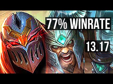 ZED vs TRYNDA (MID) | 77% winrate, 11/2/9, Legendary | EUW Master | 13.17