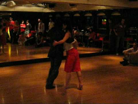  Lily Cheng  and  Raymond Chu  are  dancing  to  the  tango  "  Una Emocion  "