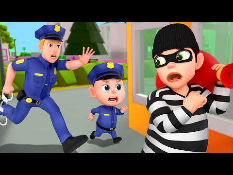 Police Songs - Job and Career + Color Songs - More Nursery Rhymes & Rosoo Kids Songs