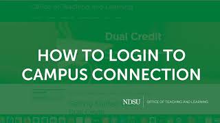 How to Login Campus Connection