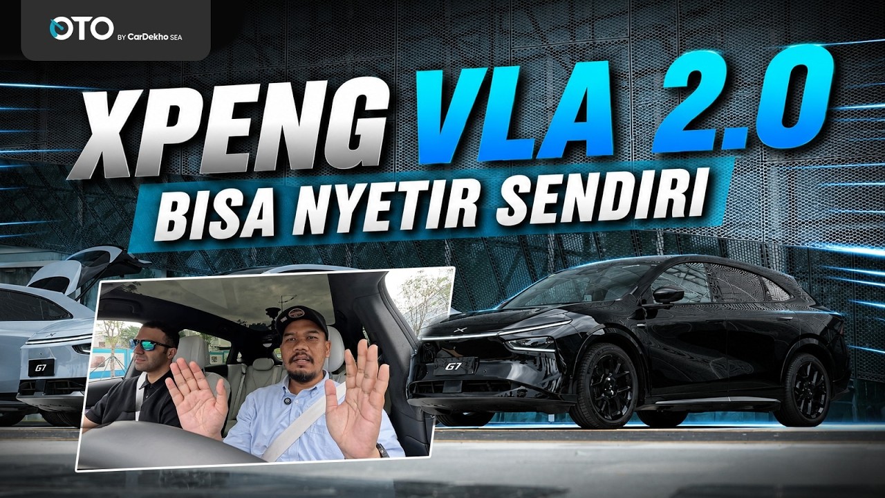  NYETIR DI JALANAN GUANGZHOU CHINA SAMBIL COBAIN AUTONOMOUS DRIVING XPENG VLA 2.0 . FULL DISETIRIN AI